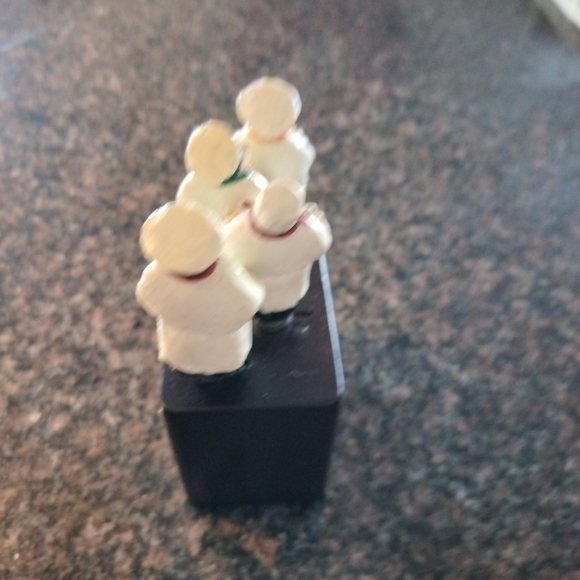 Vintage chef spreading knife set 4 with block - Picture 4 of 5